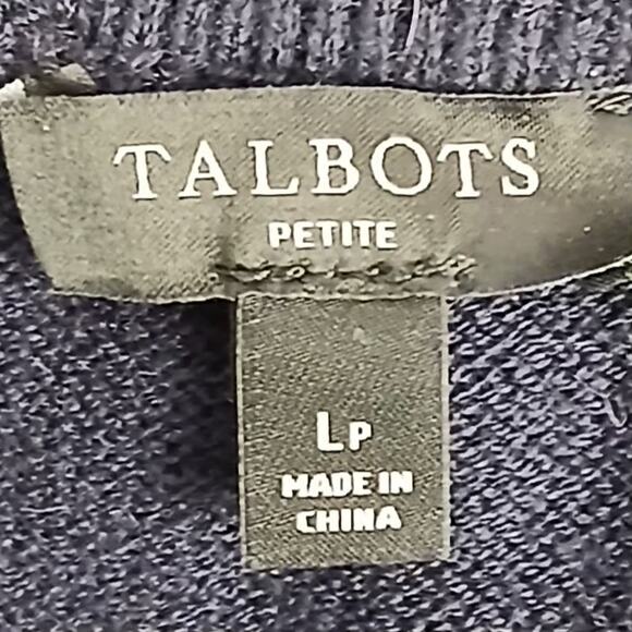 Talbots SZ LP Lambs Wool Blend Half-Zip Mockneck Sweater-Stripe Fair Isle - Picture 5 of 7